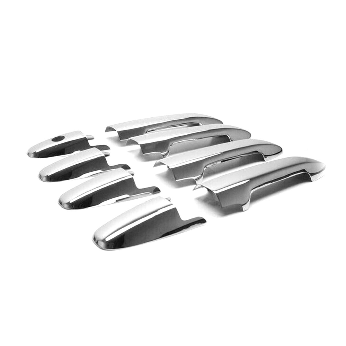 Honda Civic Door Handle Cover - Omac - Stainless Steel, 8 Pcs - Gloss Silver - '06-'11